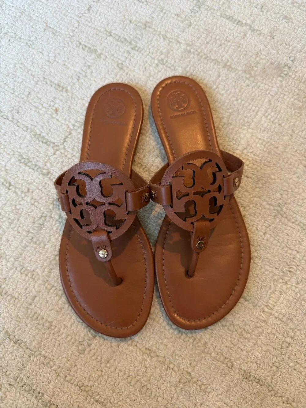 Tory Burch Size 9.5 Miller Sandal in Vintage Vachetta